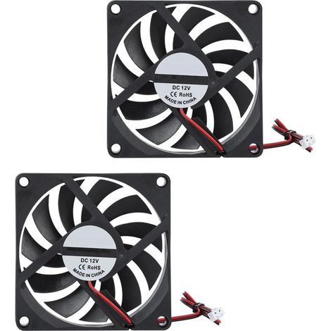Ventilateur refroidissement 12V 6000tr/min 21.46CFM imprimante 3D lot 2 (1/5)