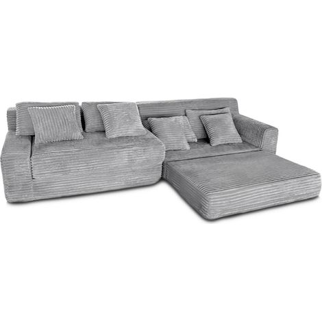 Sofa Cama Modular Sebas, 284cm, Gris (1/5)