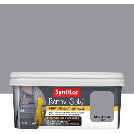 Peinture, carrelage et bois Renov soL SYNTILOR, gris cendre satiné, 2L (1/3)