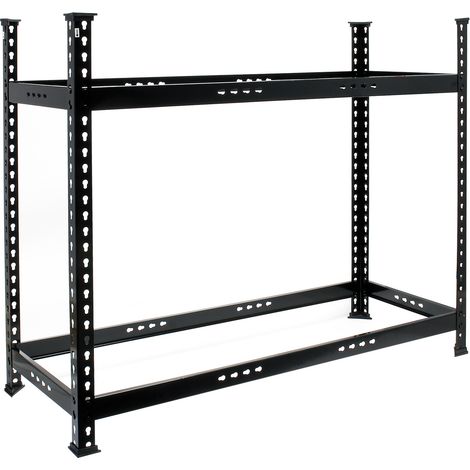 Wiltec Reifenregal – 101 x 120 x 44 cm – bis 150 kg – für 6-8 Reifen – aus Stahl – Werkstattregal Lagerregal Reifenständer Schwerlastregal (1/2)
