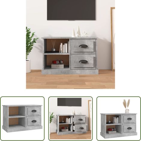 Holzwerkstoff - TV-Schrank Betongrau 73x35,5x47,5 cm Holzwerkstoff (1/5)