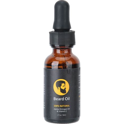 Huile nourrissante pour barbe pour hommes 30 ml - Favorise la croissance de la barbe - Soin hydratant et doux pour la barbe (30 ml) (1/5)