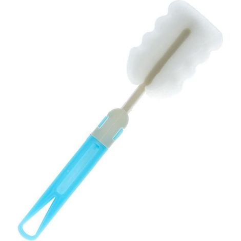 Bébé détachable bébé nettoyant brosse de bouteille spéciale enfant avec poignée longue ustensiles de nettoyage de bouteille d'eau Thermos Thermos Brosse (Color : Blue, Size : 25.5 x 7cm) (1/5)