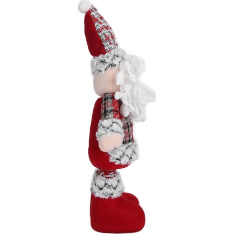 Dehnbare Weihnachtsmann-Schneemann-Figur, 12 cm, dehnbare Weihnachtsdekoration, Geschenk, Ornament (1/5)