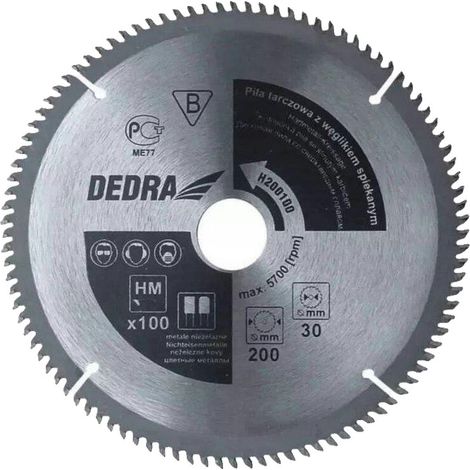 Dedra H500120 Sega circolare 500 mm lama in metallo duro (1/2)