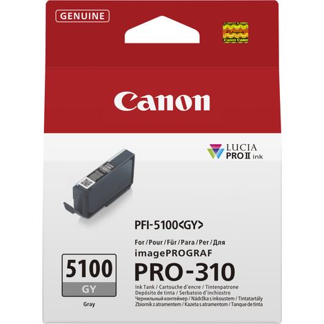 Canon PFI-5100 GY cartouche d'encre 1 pièce(s) Original Gris (1/3)