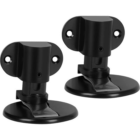 Magnetic door stops, adjustable door stops, concealed magnetic door stops, no drilling required, suitable for heavy-duty home and office doors (2 pack, black). (1/5)