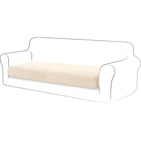 Funda de cojín elástica para sofá, funda protectora para muebles, funda de asiento de sofá para sofá, funda de cojín de 3 plazas para silla (3 plazas, rojo oscuro) (1/5)