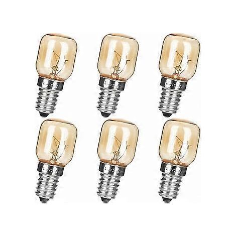 Lot de 6 ampoules LED E14, dimmables T25 pour lampes de sel, micro-ondes, congélateurs