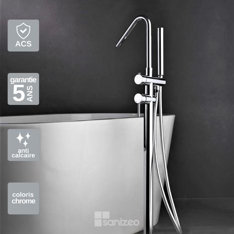 Robinet Mitigeur de Baignoire sur Pied Chrome IMEX CORCEGA BBECO1 (1/5)