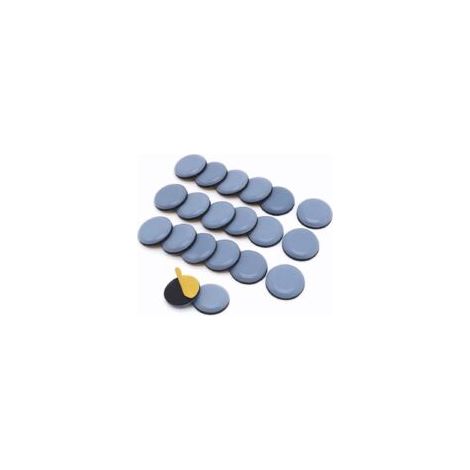 20 deslizadores para muebles, deslizadores de teflón de 25 mm para sillas, deslizadores autoadhesivos para muebles, deslizadores universales para mesa de comedor y sillas - Crezuo