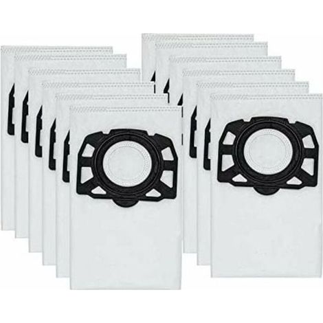 Sac pour aspirateur,12 sacs d'aspirateur KFI 357 pour Kärcher KWD1, KWD2, KWD3,WD2 Plus, WD3,SE 4001, SE 4002, 2.863-006.0 (1/5)