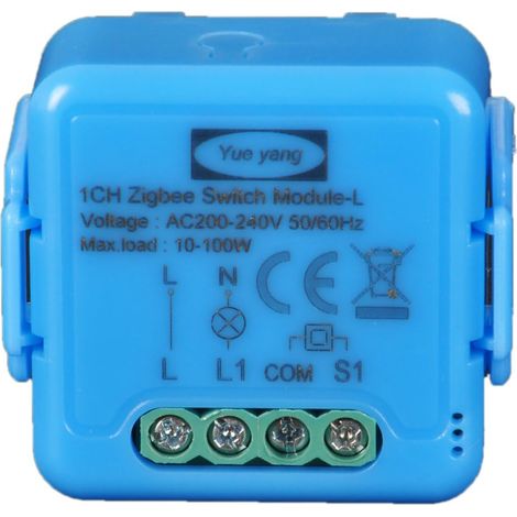 Commutateur sans fil (aucun câble neutre nécessaire), interrupteur intelligent 1 voie compatible avec Gateway Hub requis, Smartlife App (1/5)