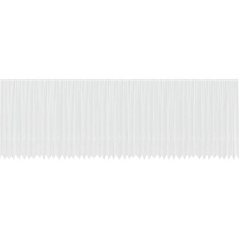 Maison Exclusive - Spitzenvorhang mit Vorhängen Weiß 245 x 1200 c