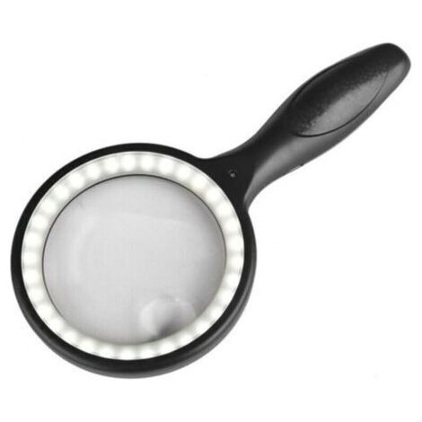 Loupe éclairante 30X 60X avec 33 lumières LED – Rechargeable USB – Autonomie 26h – Verre ABS PMMA – Pour lecture et détails fins (1/4)