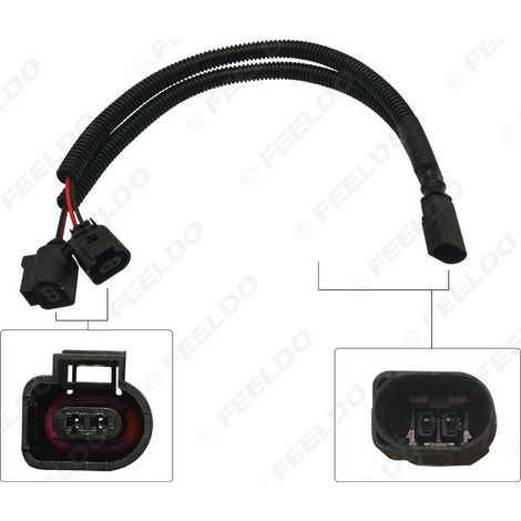 Compatible avec les câbles d'enceintes des séries Audi/Volkswagen/Skoda/BMW 523/Great Wall Motors, câbles d'enceintes un à deux voies (1/5)