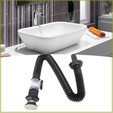 Kit de vidange du lavabo de salle de bain, lavabo du tuyau de lavage Évacuage de vidange Kit de remplacement de salle de bain
