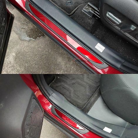 Accessoires automobiles : Plaque de seuil de porte pour Nissan NP300 Navara 2017-2024, protection de seuil de porte d'entrée ( ) (1/5)