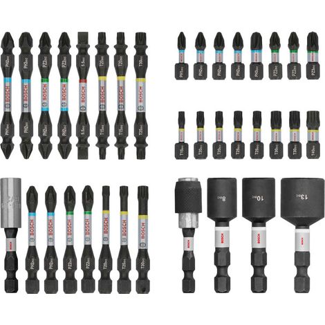 Bosch Zubehör - 36-teiliges Bit- und Steckschlüssel-Set 2608521U73