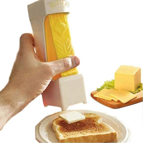 Coupe-beurre à lame en acier inoxydable One Click Stick, coupe-fromage, beurre pour la préparation du pain, des gâteaux, des biscuits et du pain. (1/5)