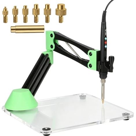Outil de presse à insérer chaud, Presse pour Inserts Filetés Heat Set Fer à souder 80 W Inserts Filetés Laiton (M2/M3/M4/M5/M6/M8) D'insertion Thermique Alliage D'aluminium Outils Impression 3D (1/5)