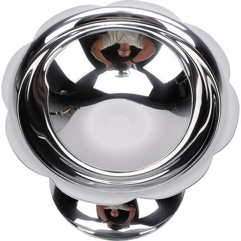 Tasse à Crème Glacée en Acier Inoxydable, Bol à Dessert sur Pied, Plat de Service en Métal Poli de 150 Ml pour Crème Glacée, Mousse, Salade de Fruits Parfaite à la Maison, café, Fête (1/5)