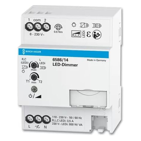 Busch-Jaeger 6586/14 Busch-Dimmer® REG, LED, 20-800 W (1/2)
