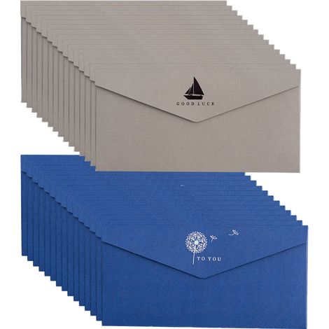 Enveloppe Invitation V Flap En Papier 22x11cm Pour Mariage Anniversaire Fête - Lot De 30 (1/5)