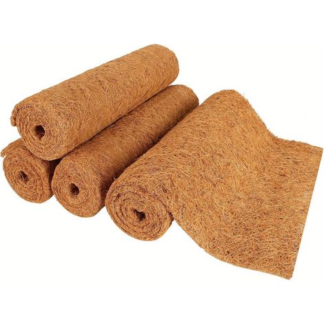 rouleaux de tapis anti mauvaises herbes en fibre coco naturelle pour plantes jardin paniers suspendus et murs jardin. 40 x 100 cm (1/5)