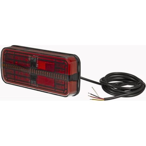 Fanale LED multifunzione posteriore rettangolare 12-24V 200,5x85,3x28,9 mm UNIVERSALE LA40071 (1/5)