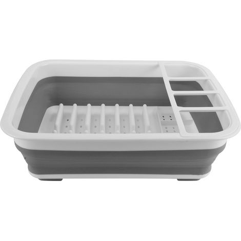 Panière pliable pour égoutter et ranger la vaisselle, support de séchage pliable pour plan de travail de cuisine (1/5)