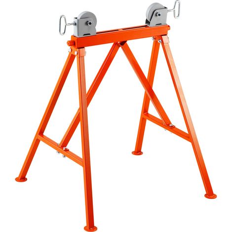 Rollenkopf-Rohrstütze, Tragfähigkeit 1134 kg, für Rohre mit einem Durchmesser von 5,1-91,4 cm, Stahl 45. (1/5)