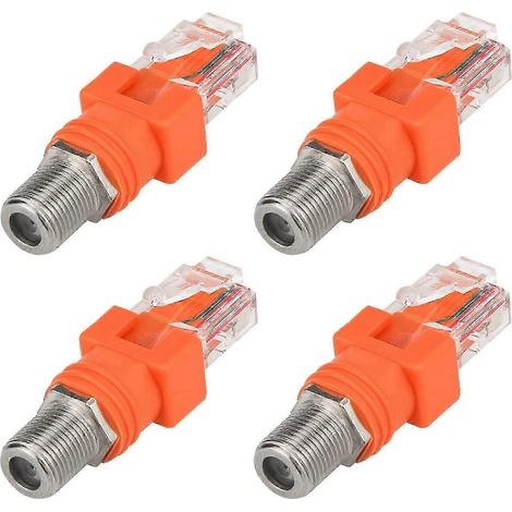 Adaptateur Ethernet pour testeurs de ligne avec convertisseur coaxial RF femelle vers RJ45 mâle (1/5)