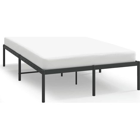 Maison Exclusive - Estructura de cama sin colchón metal negro 135