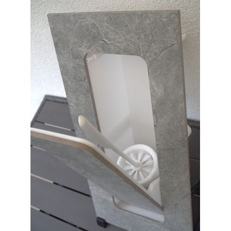 Porte-brosse WC encastré à carreler – Finition invisible – Compatible tous types de carreaux – Nettoyage facile avec réceptacle amovible