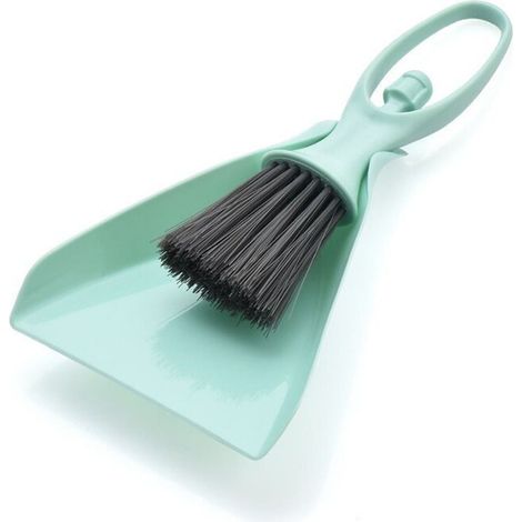 Balayette Et Pelle Mini - Pour Clavier Et Bureau - En Plastique Rigide Et Poils Synthétiques Denses - Lot De 2 Balayettes Et 2 Pelles (1/5)