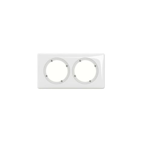 Plaque de finition 2 postes - Céliane 2024 - CP2702 - Legrand - Blanc IP44