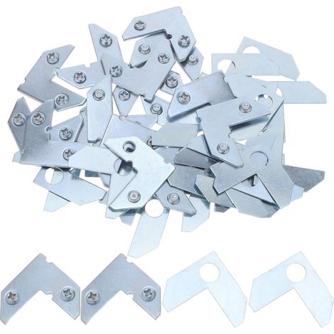 50 équerres d angle en aluminium épais à 90 8 x 45 mm avec (1/5)