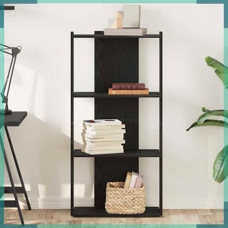 Bibliothèque - 860266 - 3 niveaux - 60 x 30 x 120 cm - Bois d'ingénierie (1/5)