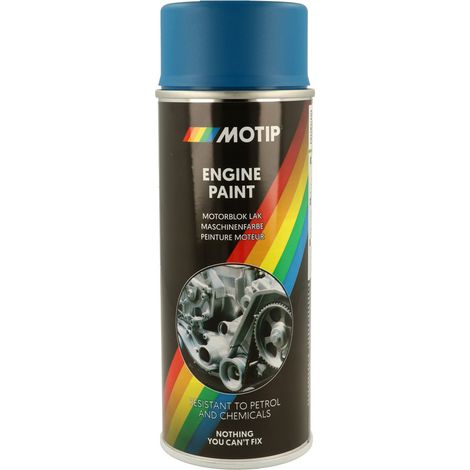 Bombe de peinture pour moteur motip (bleu ford)