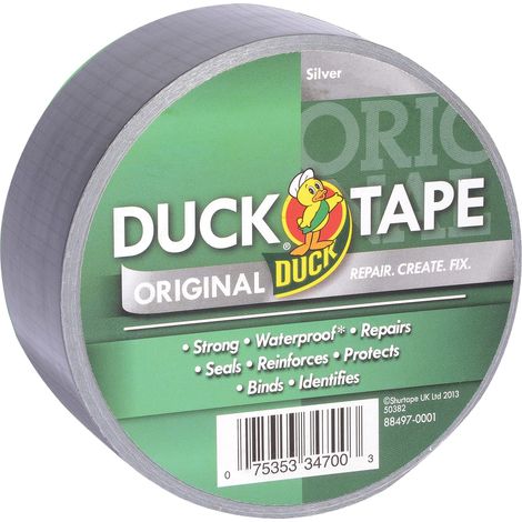 Shurtape Duck Tape® Original Trade Pack, 50mm x 50m Silver - Heavy-Duty Multi-Purpose Adhesive Tape