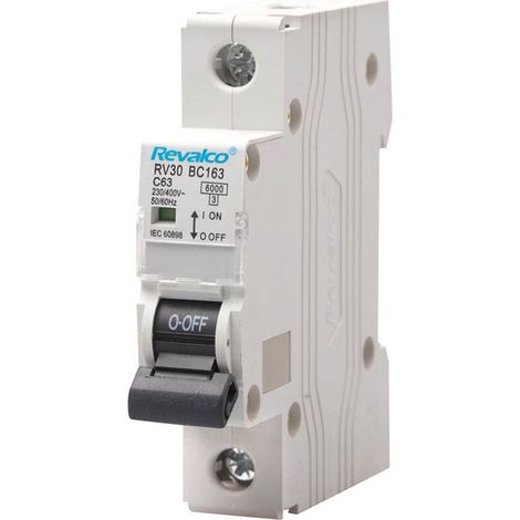 Revalco Disjoncteur magnétothermique résidentiel/tertiaire 1 pôle 10 A C 6KA