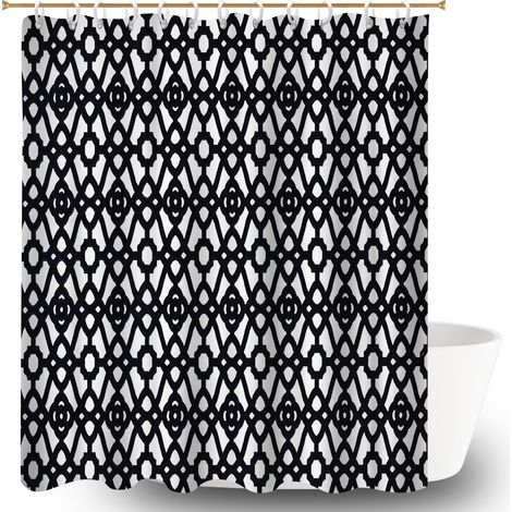 Rideau polyester pour douche 180x180 séchage rapide polyester pour salle de bain pour un moment de détente absolue (1/5)
