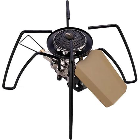 Poêle de Camping Pliable, Four à Cassette Pliable, for Camping en Plein air, poêle de Cuisine Puissant, résistant aux intempéries, Barbecue for Le Camping(White) (1/5)