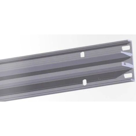 PROFILO PROAL ORIZZONTALE PER VETRO mod.D-V008A / 3012 mm ARGENTO (1/5)