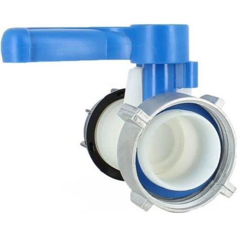 Vanne Papillon - DN50 - Filetage Entrée S75X6 - Sortie Mâle S60X6 - Joint EPDM - Pour Cuve 1000 L - 1 Pièce (1/4)
