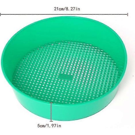 Filiyano-Tamis de jardin en plastique vert pour compost, terre, cailloux, outils de jardin (1/5)