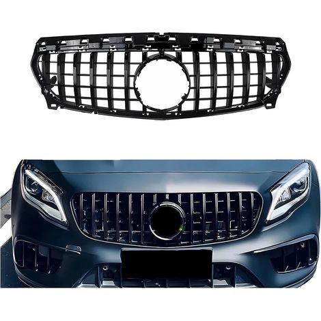 Grille avant, plastique ABS de haute qualité, remplacement direct, noir (1/2)