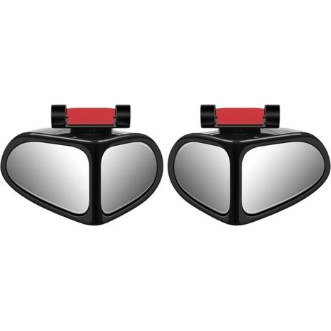 2Pcs Miroir D'angle Mort 2 en 1 pour Voiture, 360 Degrés de Rotation Réglable Grand Angle Rétroviseur, Rétroviseur HD Auxiliaire de (1/5)