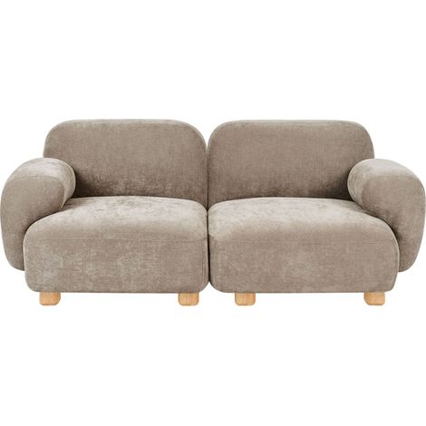 Modulsofa 2-Sitzer AMLI Stoff Beige